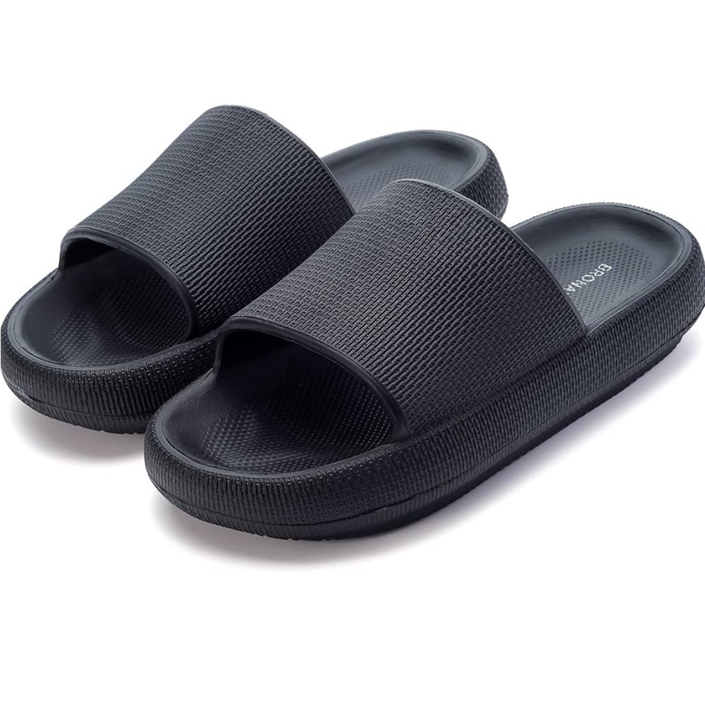 Black Men's Slide Sandals